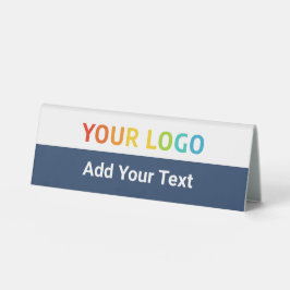 Your Inline Business Logo and Text Custom Tischaufsteller