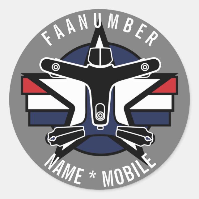 Your input Drone Sticker with CREATIVE DRONE logo (Vorderseite)