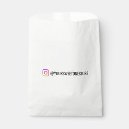 Your Instagram Name Social Media Icon Branded Geschenktütchen