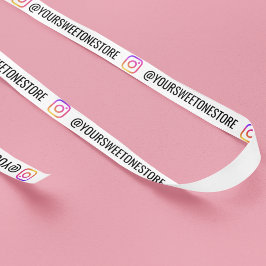 Your Instagram Name Social Media Logo Icon  Satinband
