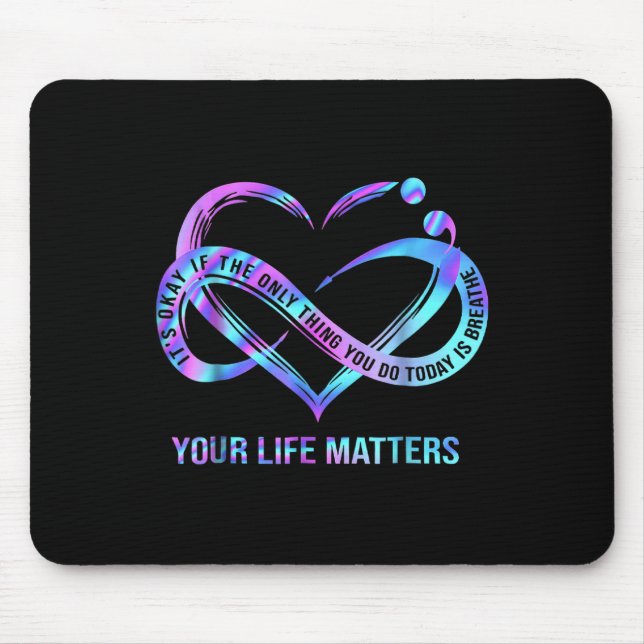 Your Life S Suicide Prevention Awareness Stay  Mousepad (Vorne)