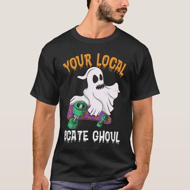 Your Local State Chouls  Men Ghost Scary Halloween T-Shirt (Vorderseite)