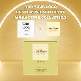 Your Logo Custom QR Code Marketing Quadratische Visitenkarte