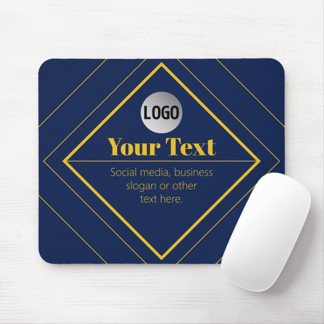 Your Logo & Customizable Design Template Mousepad (Mit Mouse)