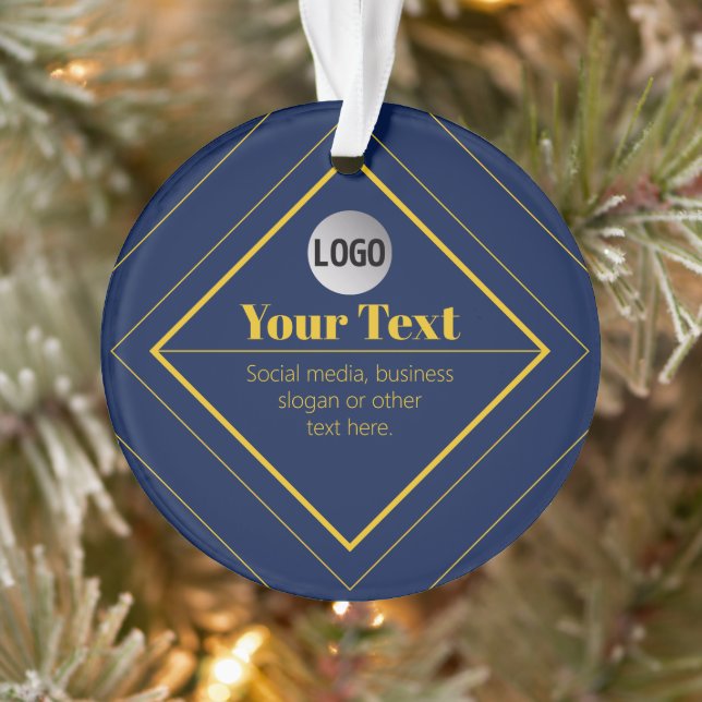 Your Logo & Customizable Design Template Ornament (Baum)