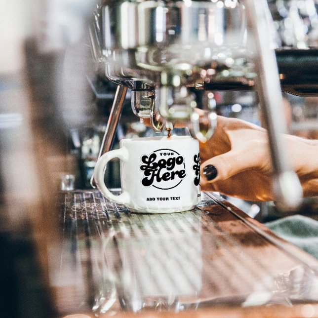 Your Logo Here Company Branded Business Coperate Espressotasse (Espresso Cup business branding logo corporate company promotional marketing your logo here)