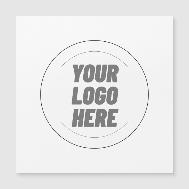 Your Logo Here T-shirt For Men Magnetkarte (Vorderseite)