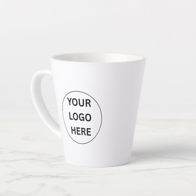 Your Logo Personalized Custom Mug Milchtasse (Linke Ecke)