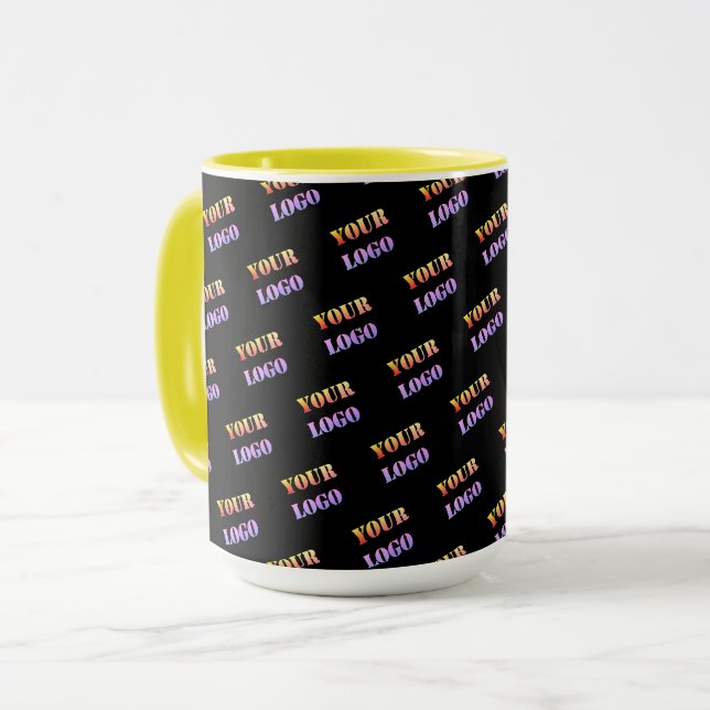 Your Logo Photo Business Promotional Personalized Tasse (Vorderseite Links)