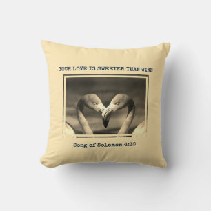 YOUR LOVE IS SWEETER Christian Valentine Kissen