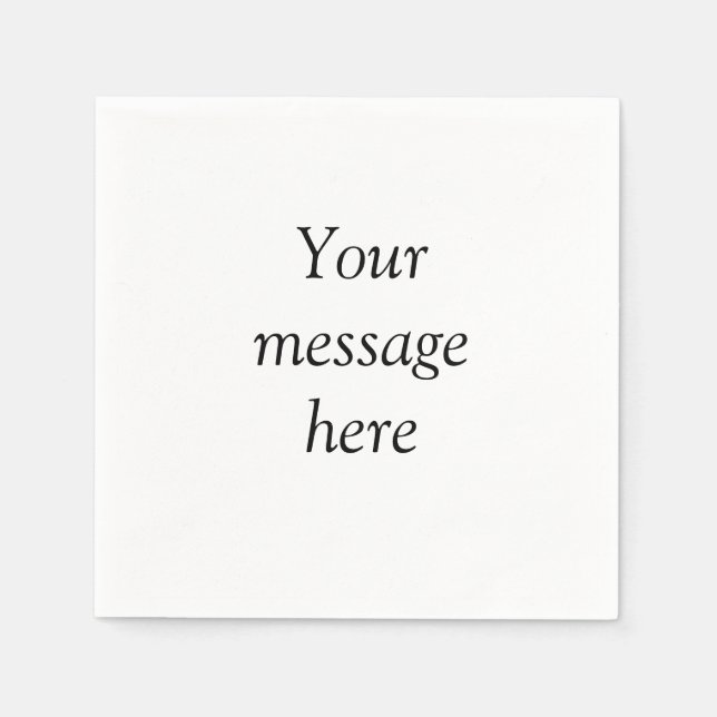 Your message here add text name monogram image quo serviette (Vorderseite)
