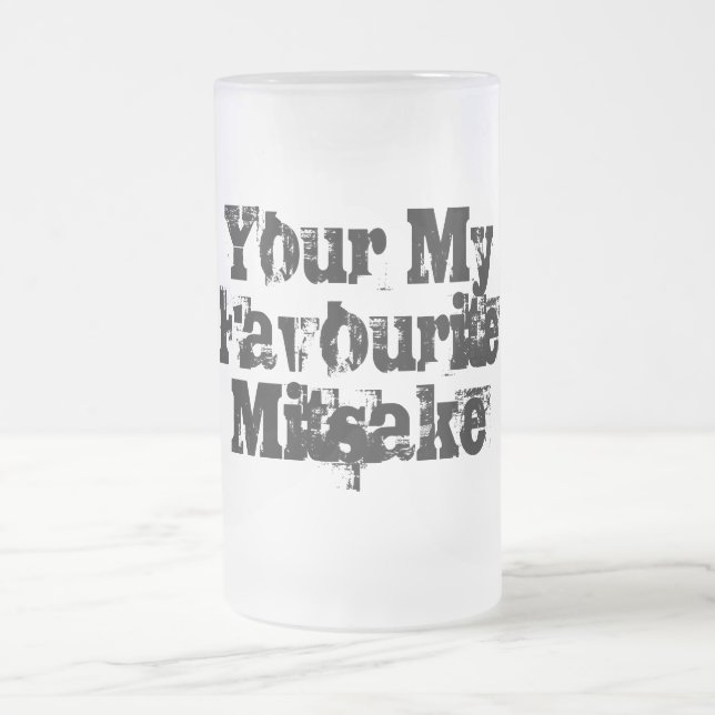 Your My Favourite Mitsake Mattglas Bierglas (Mittel)