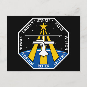 YOUR_NAME_HERE STS-121-Logo Postkarte