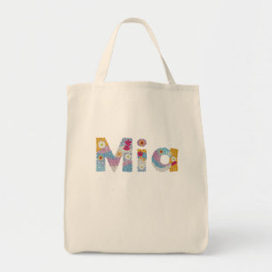 Your name in artsy floral letters / Mia Tragetasche