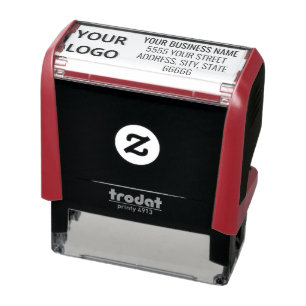 Your  Name Logo Address Info Self-inking Stamp Permastempel