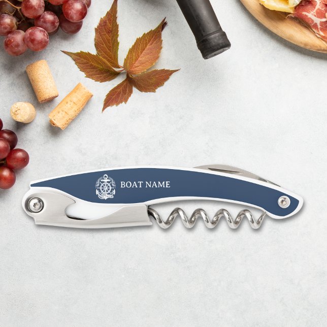 Your Name of Boat Ancient Anchor Kellnermesser (Von Creator hochgeladen)