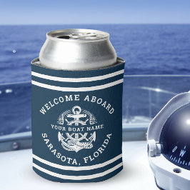 Your Name of Boat Vintage Anchor Dosenkühler