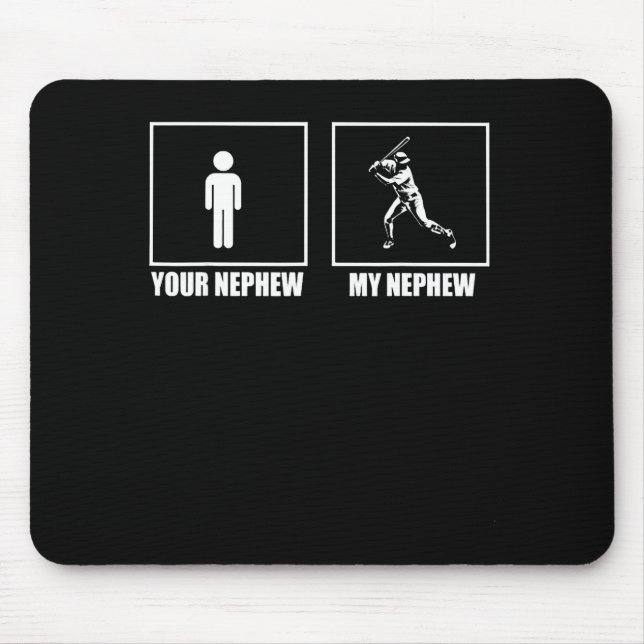 Your Nephew My New Phew Baseball  Mousepad (Vorne)