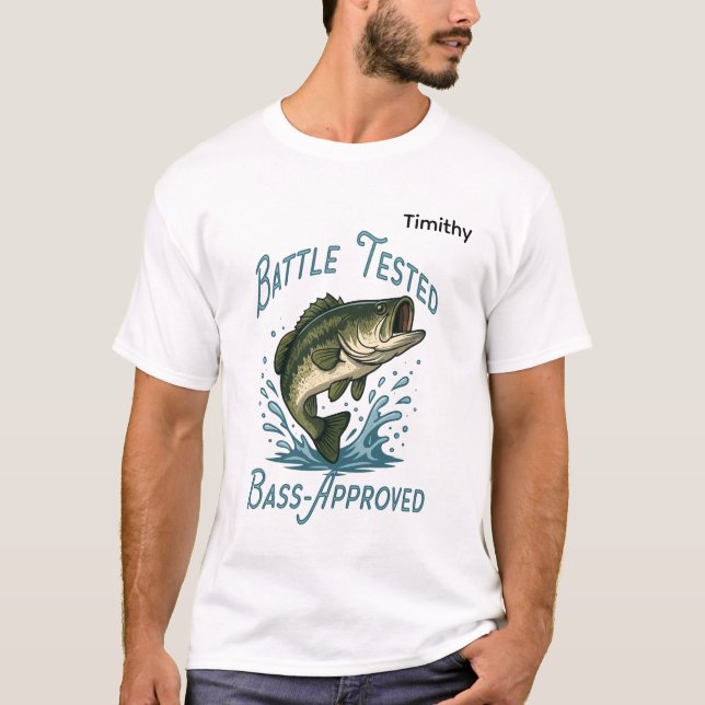 Your Next Big Catch Fishing Illustration T-Shirt (Vorderseite)