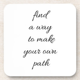 Your Own Path Hard Plastic Coaster Getränkeuntersetzer