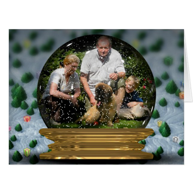 Your own Phoin a Snowglobe Frame! - (Devant horizontal)