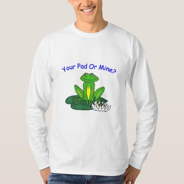 Your Pad or Mine - Men's White Long Sleeve T-Shirt (Vorderseite)