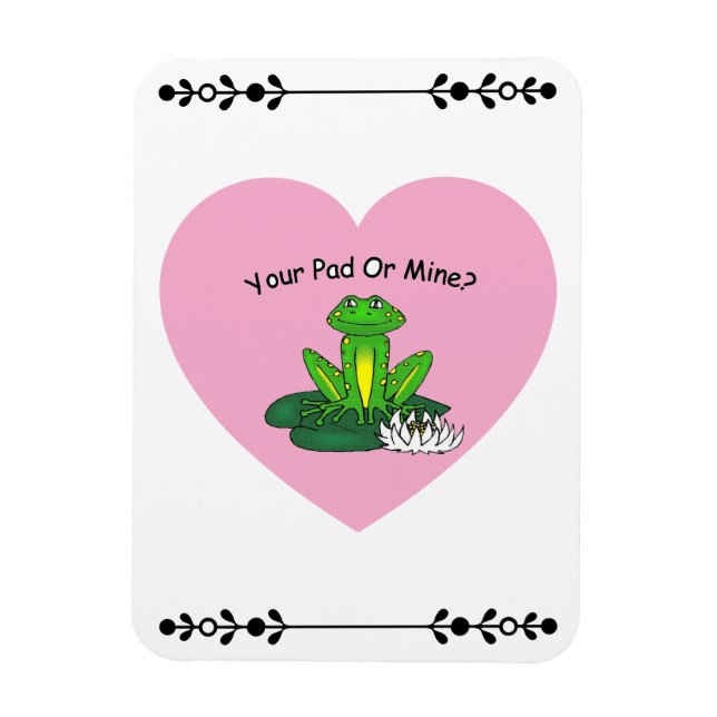 Your Pad Or Mine? Valentine's Day Magnet (Vertikal)