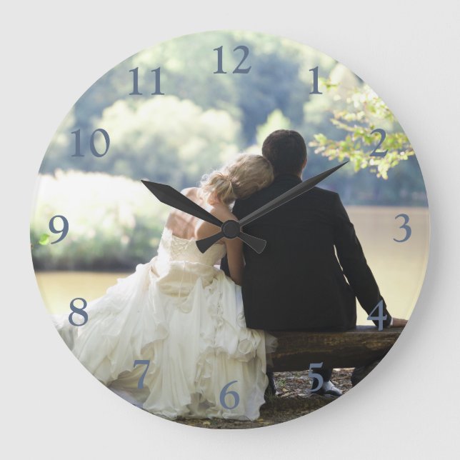 Your Photo Keepsake Große Wanduhr (Vorderseite)