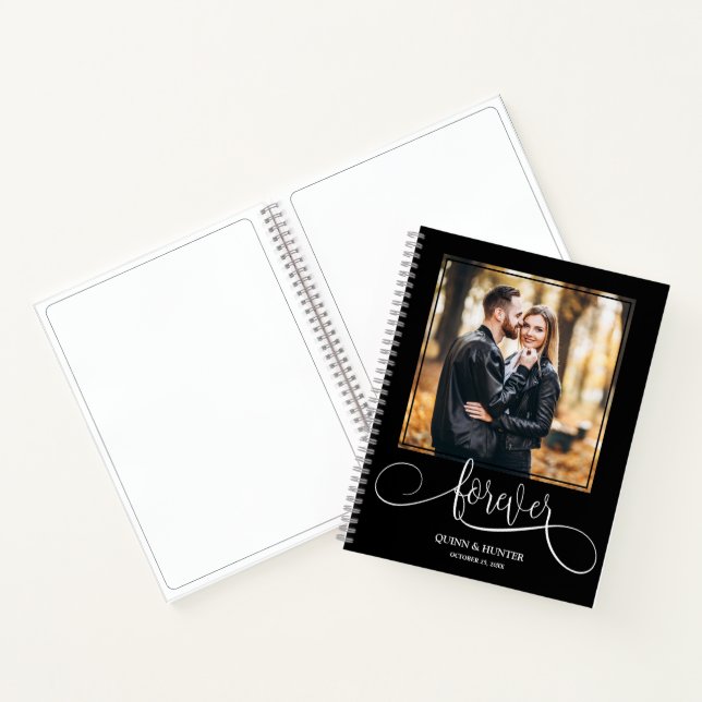 Your Photo on Wedding Guest Book Notizbuch (Innenseite)