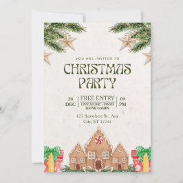 "Your Presence Honored: Enchanting Christmas Invit Einladung