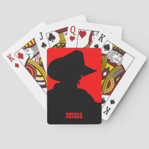 YOUR STATE Customizable Text Cowboy Spielkarten