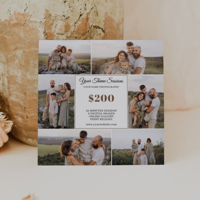 Your Theme Photography Mini Session Marketing Mitteilungskarte (Von Creator hochgeladen)