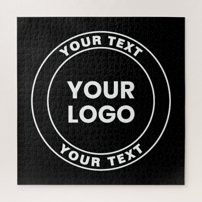 Your Uploaded Logo + Bold Circular Text  (Vertikal)