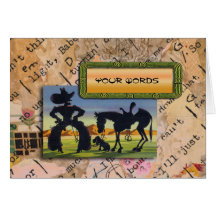 Your Words on retro Cowboy Cartoon