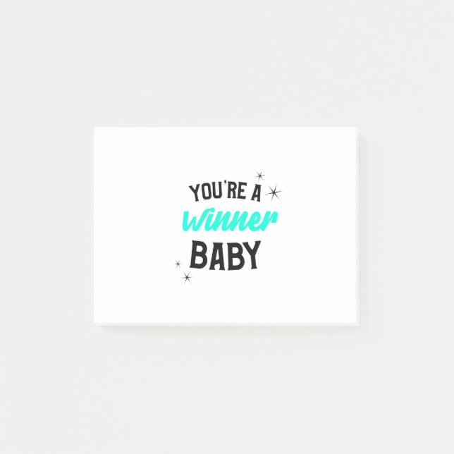 You're a Winner Baby Post-it Klebezettel (Vorderseite)