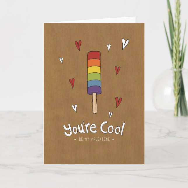 You're Cool Valentines Card Feiertagskarte (Vorderseite)