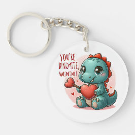 Youre Dinomite Valentine Niedlich Dinosaurier Lieb Schlüsselanhänger