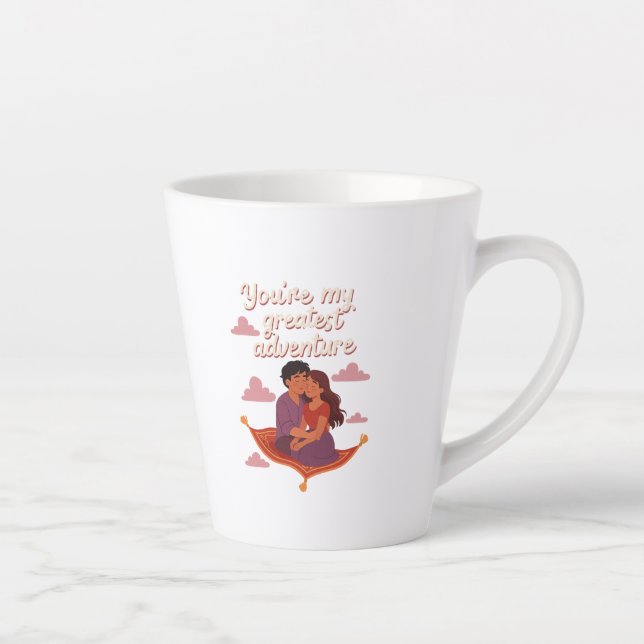 You're My Greatest Adventure – Romantic Flying Milchtasse (Rechts)