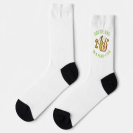 You're One In A Pear-Lion Pear Pun White Socken