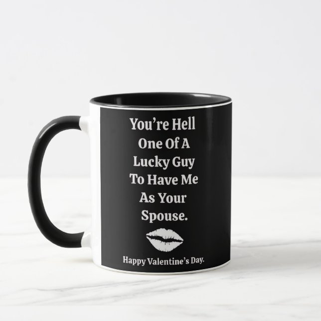 You're One Lucky Guy Valentine's Day  Tasse (Links)