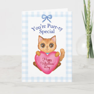 You're Purr-ty Special Kitty Cat Valentine's Day Karte