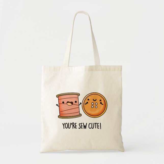 You're Sew Funny Sewing Pun Tragetasche (Vorne)