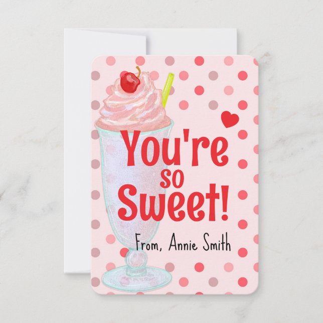 You're Sweet Sundae Valentine Einladung (Vorderseite)
