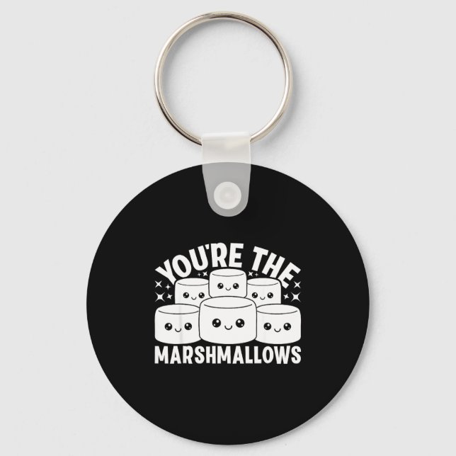 You're The Marshmallows To My Hot Cocoa Valentine' Schlüsselanhänger (Vorderseite)
