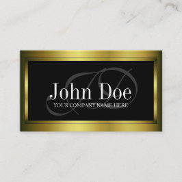 YourJobTitle Goldmetall metallisch Visitenkarte