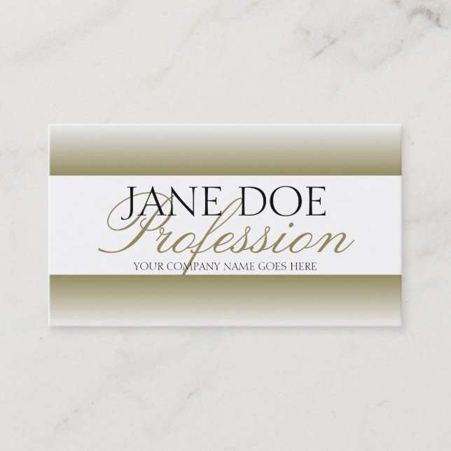 YourJobTitle Goldskript-Weißbuch Visitenkarte (Vorderseite)