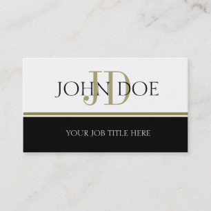 YourJobTitle Goldstreifen Visitenkarte