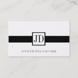 YourJobTitle schwarzes Band-hängender Visitenkarte
