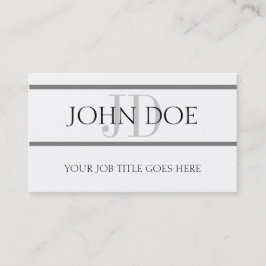 YourJobTitle Stripes W/W Horiz Visitenkarte