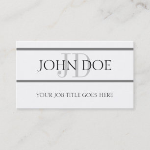 YourJobTitle Stripes W/W Horiz Visitenkarte